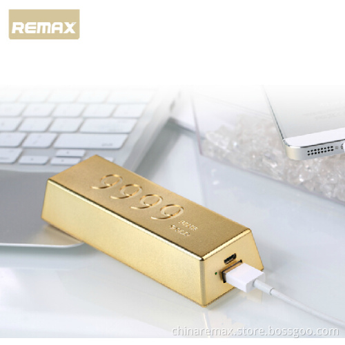 Gold Bar 6666mAh Power Bank for iPad&Mobile